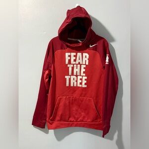 Nike‎ Stanford Unisex Fear The Tree logo Hooded Sweater Size Small